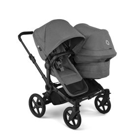Bugaboo Donkey 6 Duo Kinderwagen Black | Moon Grey
