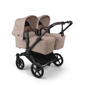 Bugaboo Donkey 6 Tweeling Kinderwagen Black | Desert Taupe Melange