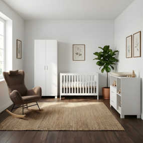 Born Lucky Nursery Rio White 3-Piece