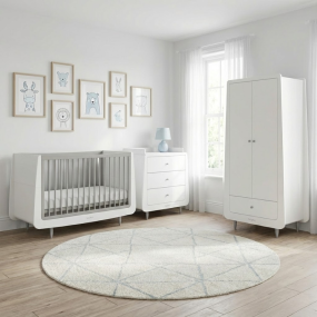 SnuzKot Skandi 3-Piece Nursery Silver Birch Natural Edit