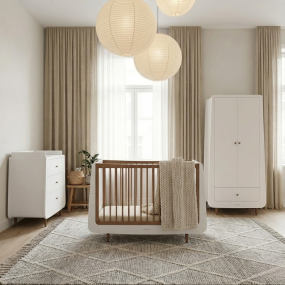 SnuzKot Skandi 3-Piece Nursery Walnut Natural Edit