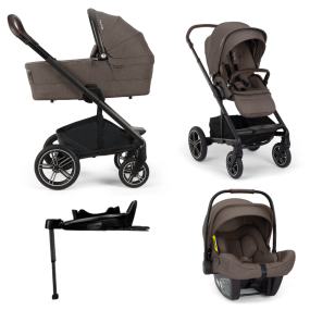Nuna Kinderwagen 4 in 1 MIXX™ next Chestnut + Autostoel PIPA™ next + Nuna 360° base