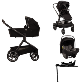Nuna Stroller 3 in 1 DEMI™ next Caviar + Car Seat PIPA™ next + Nuna 360° base