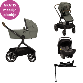 Nuna Stroller 3 in 1 DEMI™ next Pine + Car Seat PIPA™ next + Nuna 360° base