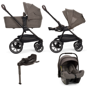 Nuna TRIV™ lx Kinderwagen 4 in 1 Chestnut + Autostoel PIPA™ next + BASE™ curv