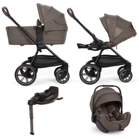 Nuna TRIV™ lx Kinderwagen 4 in 1 Chestnut + Autostoel ARRA™ flex + BASE™ curv