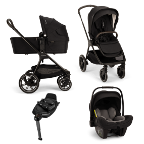 Nuna TRIV™ lx Stroller 3 in 1 Caviar + PIPA™ next Car Seat + Isofix 360° Base Next