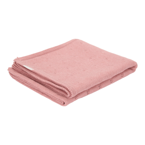 Little Dutch Cot Blanket Knitted Pure Pink Blush 110x140 cm
