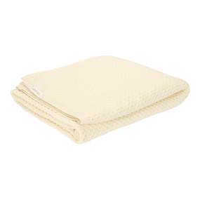 Little Dutch Cot Blanket Knitted Pure Soft White 110x140 cm