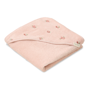 Little Dutch Hooded Towel 75x75 cm Embroidered Blossom