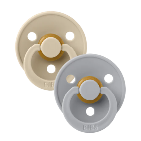 Bibs Pacifier Latex Anatomical Vanilla/Cloud Size 2 (2-pack)