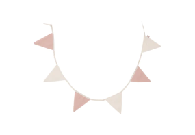 Jollein Bunting 200x17cm Wild Rose/Ivory