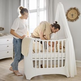 Leander Canopy Stand For Classic Crib Whitewash