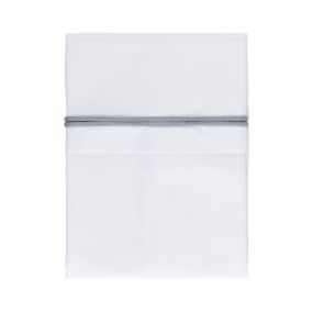 Baby's Only Cradle Sheet Ribbed Nordic Blue/White