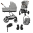 Cybex 3 in 1 Balios Set M Lux Stone Grey | Mid Grey