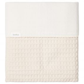 Koeka Ledikantdeken Cotton Fleece Wafel Amsterdam Natural 100x150