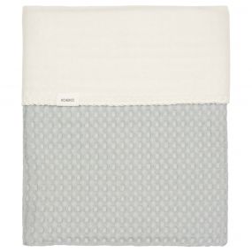 Koeka Ledikantdeken Cotton Fleece Wafel Amsterdam Ocean Air 100x150