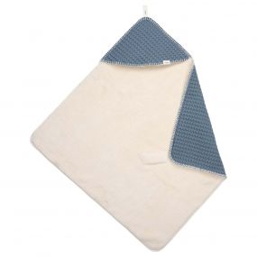 Koeka Omslagdoek Wafel/Teddy Oslo Bluestone 100x100