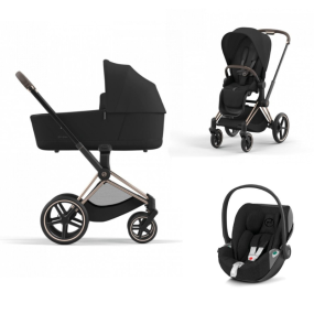 Cybex Priam Kinderwagen 3 In 1 Rosegold Sepia Black