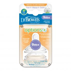Dr. Brown's Options Speen Brede Halsfles Fase 4 2 Stuks