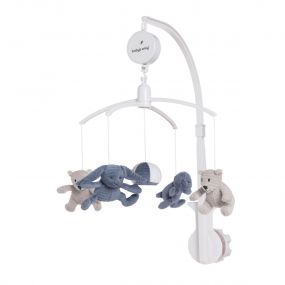 Baby's Only Muziekmobiel Sense Vintage Blue/Kiezelgrijs/Wit