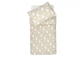 Jollein Dekbedovertrek Met Sloop 100x140cm Miffy&Snuffy Olive Green
