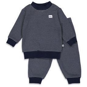 Feetje Pyjama Wafel Royal Blue Maat 68