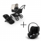 Bugaboo Kinderwagen 3 in 1 Fox 5 Renew Complete Black | Heritage Black Misty White + Cybex Autostoel Groep 0 Cloud T I Size Sepia Black