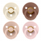 BIBS Fopspeen Colour Ivory / Blush / Woodchuck / Blossom Size 2 (4-pack)