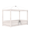 LIFETIME 4-in-1 Hemelbed met Standaard Lattenbodem Whitewash