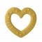 Bibs Baby Bitie Heart Bijtring Mustard