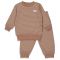 Feetje Pyjama Wafel Bruin Maat 56