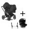 Bugaboo Donkey 5 Duo Kinderwagen 3 In 1 Black Midnight Black