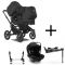Bugaboo Donkey 5 Duo Kinderwagen 3 In 1 Black Midnight Black + Isofix Base