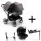 Bugaboo Donkey 5 Duo Kinderwagen 3 In 1 Graphite Grey Melange + Isofix Base