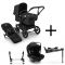 Bugaboo Donkey 5 Mono Kinderwagen 3 In 1 Black Midnight Black + Isofix Base