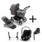 Bugaboo Donkey 5 Mono Kinderwagen 3 In 1 Graphite Grey Melange Met Cybex Cloud T Groep 0 Autostoel + Isofix Base