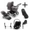 Bugaboo Donkey 5 Mono Kinderwagen 3 In 1 Graphite Grey Melange Met Cybex Cloud T Groep 0 Autostoel + Isofix Base + Voetenzak