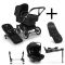Bugaboo Donkey 5 Mono Kinderwagen 3 In 1 Graphite Midnight Black + Isofix Base + Voetenzak