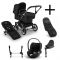 Bugaboo Donkey 5 Mono Kinderwagen 3 In 1 Graphite Midnight Black Met Cybex Cloud T Groep 0 Autostoel + Isofix Base + Voetenzak