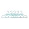 Bebies First Kleerhangers Blauw (5 Stuks)