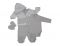Petit Villain Newborn Giftset 5 delig Grijs Wit Gestreept