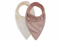 Jollein Bandana Bibs Velvet Rib Wild Rose Ivory 2 Pieces