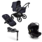 Bugaboo Stroller 3 in 1 Fox 5 Renew Complete Black | Deep Indigo + Bugaboo Group 0 Turtle Air Car Seat by Nuna Black + Swivel Isofix Base 360