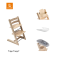 Stokke® High Chair Tripp Trapp® Wild Wood + Newborn Set™ + Baby Set™ Natural + Tray™