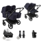 Bugaboo Donkey 6 Tweeling Essential Bundle Black | Deep Indigo
