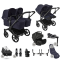 Bugaboo Donkey 6 Tweeling Ultimate Newborn Bundle Black | Deep Indigo