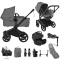 Bugaboo Donkey 6 Mono Ultimate Newborn Bundle Black | Moon Grey