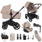 Bugaboo Donkey 6 Single Ultimate Newborn Bundle Black | Desert Taupe Melange