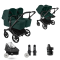 Bugaboo Donkey 6 Tweeling Essential Bundle Black | Fern Green